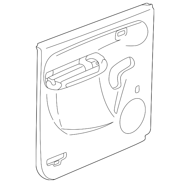 15102795 Деталь DOOR TRIM PANEL, LEFT