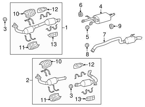 Sequoia EXHAUST COMPONENTS