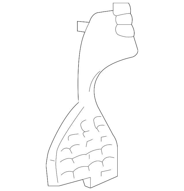 53294-0E010 DEFLECTOR, LEFT
