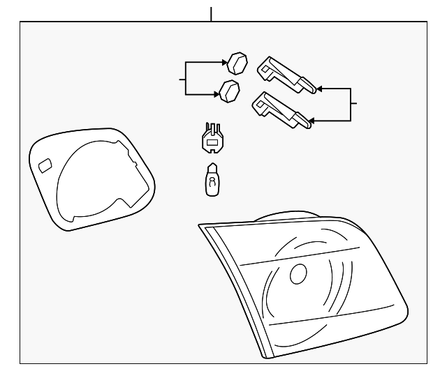 BN8F-51-3H0C Деталь BACKUP LAMP ASSY, RIGHT