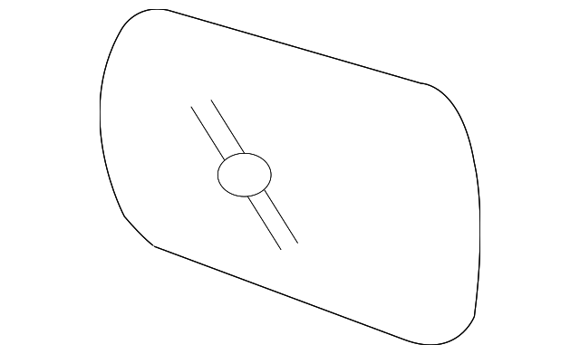 87611-4D150 Деталь MIRROR GLASS, LEFT