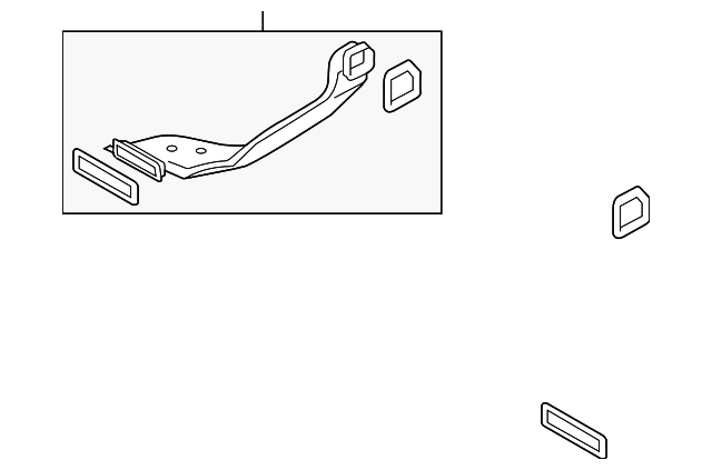 97360-1M001 Деталь FLOOR DUCT, LEFT