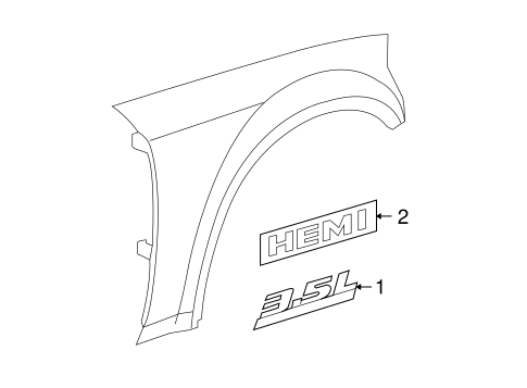 Charger EXTERIOR TRIM - FENDER