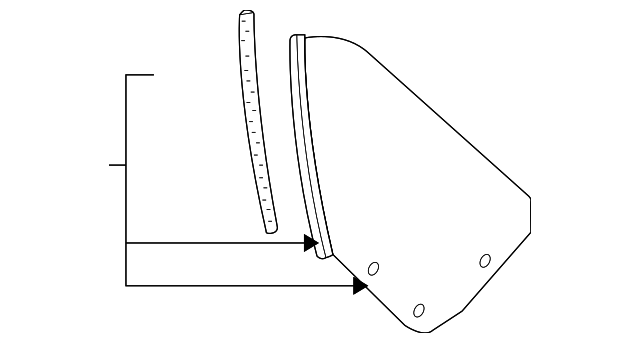 1Y0-845-297-B Деталь QTR GLASS, LEFT