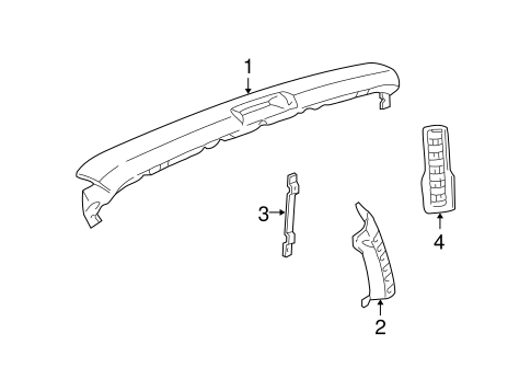 Express 2500 EXTERIOR TRIM - REAR BODY