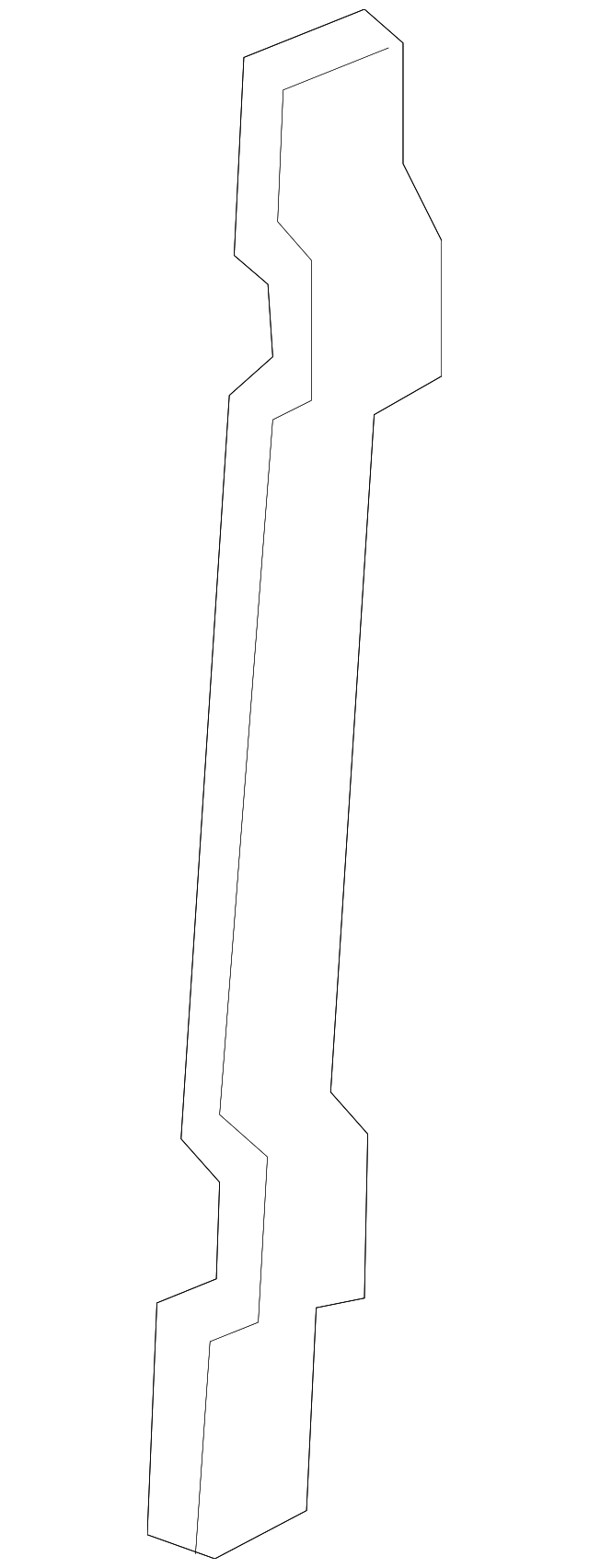 15030383 Деталь APPLIQUE SIDE BRACKET, LEFT