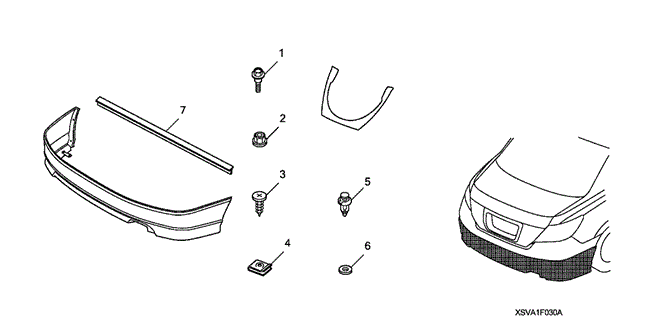 ACCESSORIES/REAR UNDER SPOILER for 2011 Honda CIVIC COUPE #1