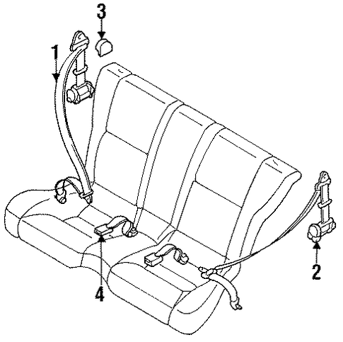240SX REAR SEAT BELTS