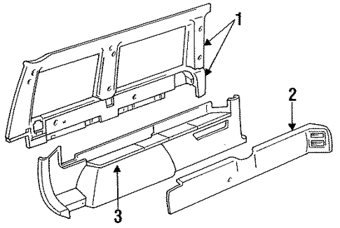 Caravan INTERIOR TRIM - SIDE PANEL 2