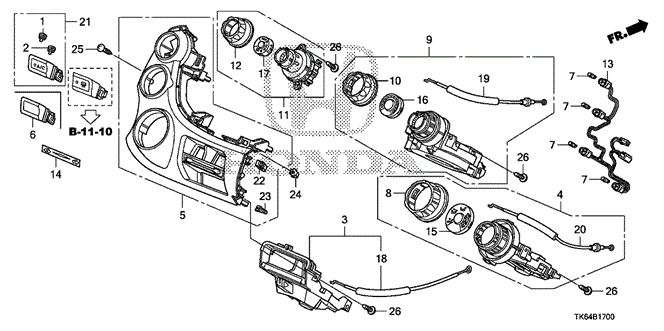 ELECTRICAL / EXHAUST / HEATER / FUEL/HEATER CONTROL for 2009 Honda FIT #1