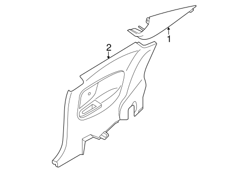 Elantra Coupe INTERIOR TRIM - QUARTER PANELS