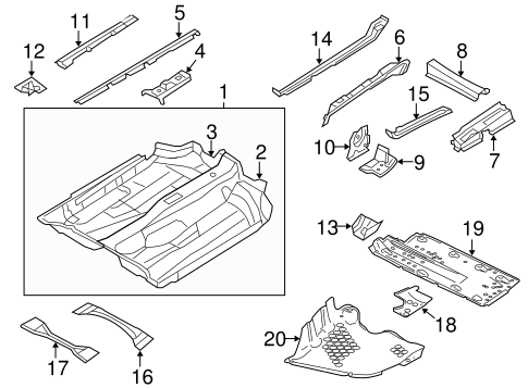 Jetta FLOOR & RAILS