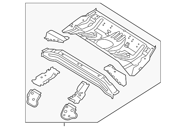 65510-3X200 Деталь CENTER FLOOR PAN