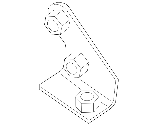 68186540AB Деталь TOW HOOK MOUNT BRACKET, LEFT