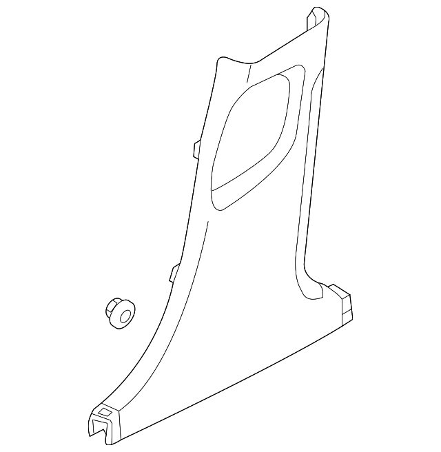 85835-3V000-HZ LWR CTR PLR TRIM, LEFT