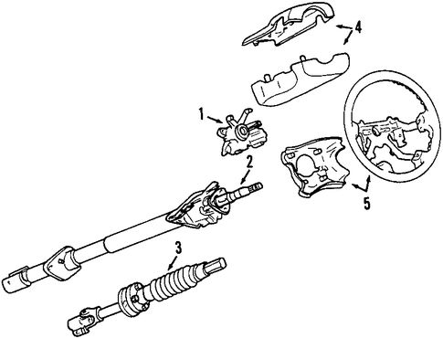 Rodeo STEERING COLUMN