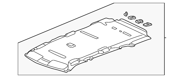 83210-S9A-A00ZA Деталь LINING, ROOF *NH425L* (LIGHT SEAGULL GRA