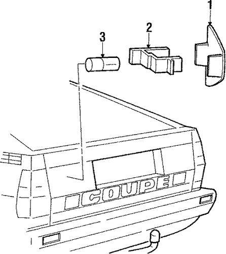 Coupe LICENSE LAMPS