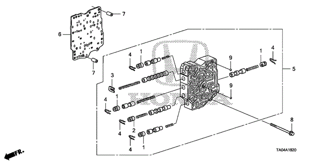 TRANSMISSION - AUTOMATIC/AT SECONDARY BODY (V6) for 2010 Honda ACCORD SEDAN #1