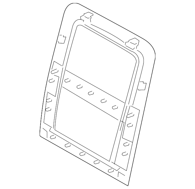 1LB331DVAA Деталь SEAT BACK PANEL, LEFT