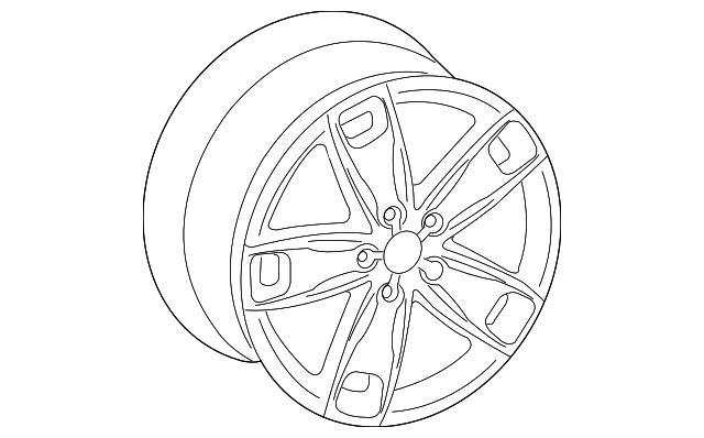 8P0-601-025-BL Деталь WHEEL, ALLOY