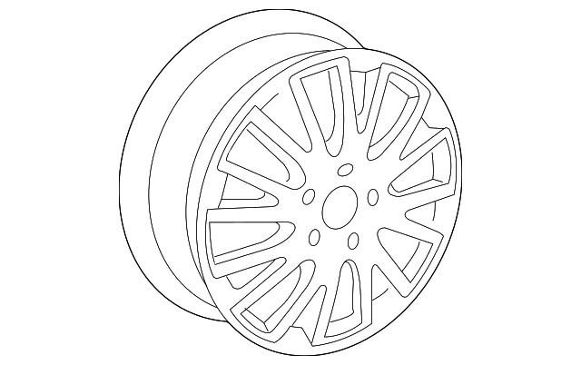 8P0-601-025-DN Деталь WHEEL, ALLOY