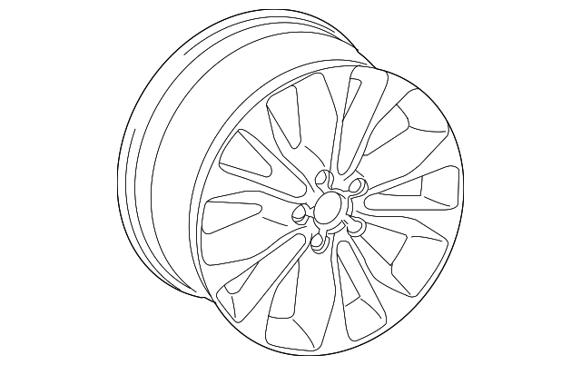 8P0-601-025-DK Деталь WHEEL, ALLOY