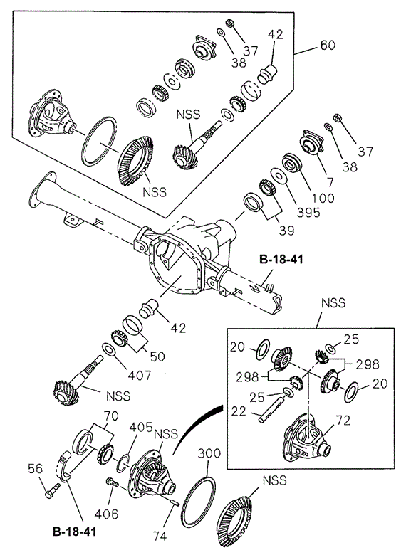CHASSIS/REAR FINAL DRIVE (2) for 1996 Honda PASSPORT #1