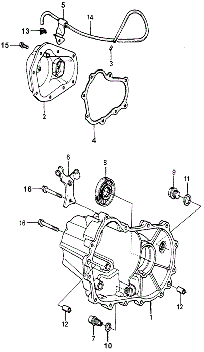 TRANSMISSION - MANUAL/MT TRANSMISSION HOUSING for 1982 Honda ACCORD HATCHBACK #1