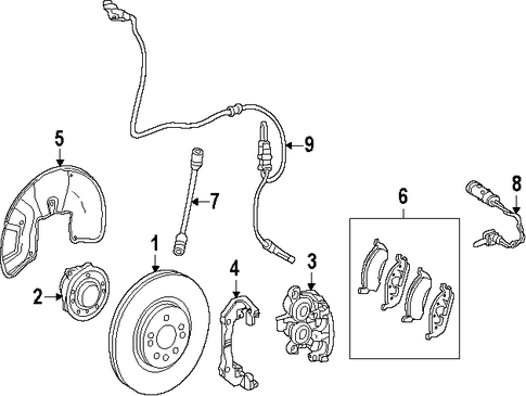 GL550 BRAKE COMPONENTS