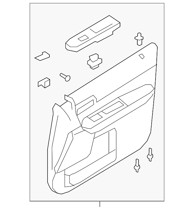 9L8Z-7823942-CA Деталь DOOR TRIM PANEL, RIGHT