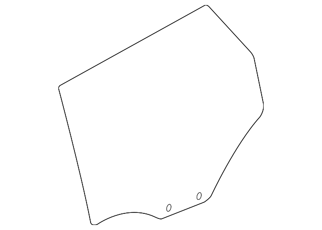 8P4-845-205-B Деталь DOOR GLASS, LEFT