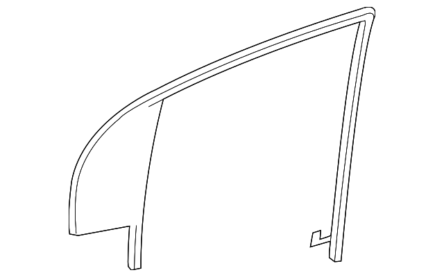 25893209 Деталь FIXED GLASS, RIGHT