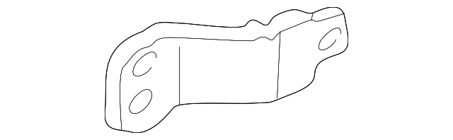 10264036 Деталь BUMPER COVER LOWER BRACKET, LEFT