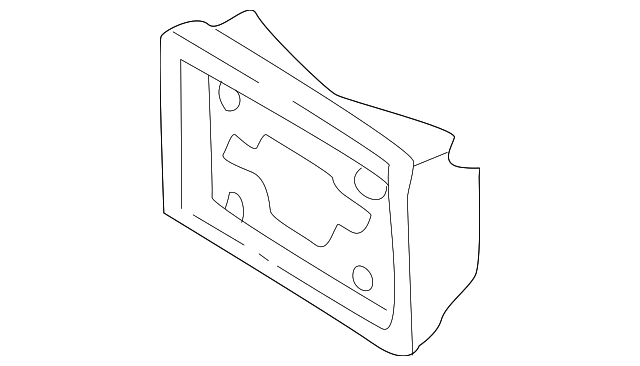 10138809 Деталь LICENSE BRACKET