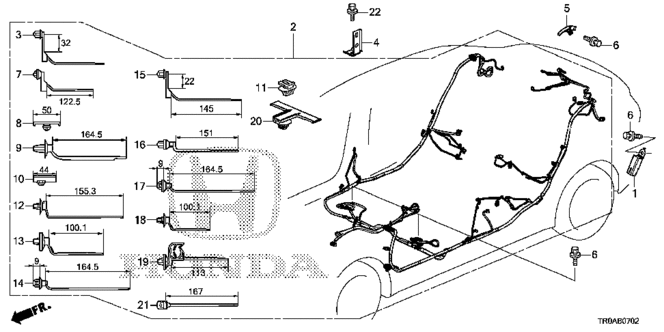 CIVIC SEDAN WIRE HARNESS (3)