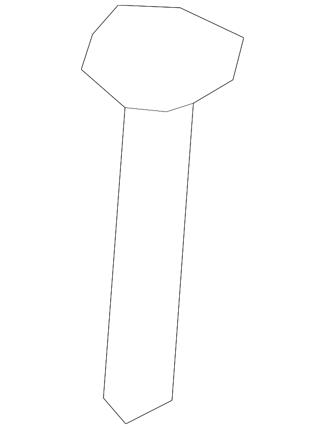 19122097 Деталь HEADREST GUIDE, LEFT