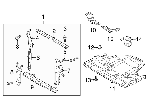Legacy RADIATOR SUPPORT