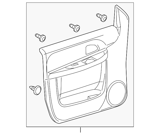 25898229 DOOR TRIM PANEL, LEFT