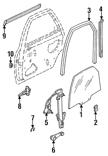 Aspire GLASS - REAR DOOR