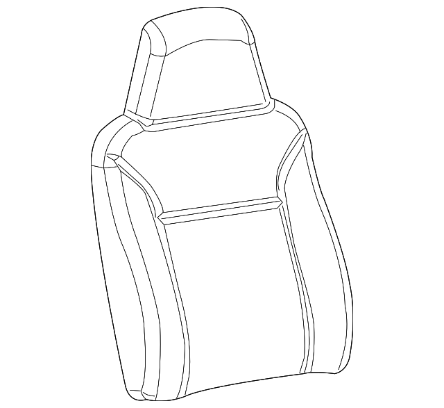 19258330 SEAT BACK COVER, RIGHT