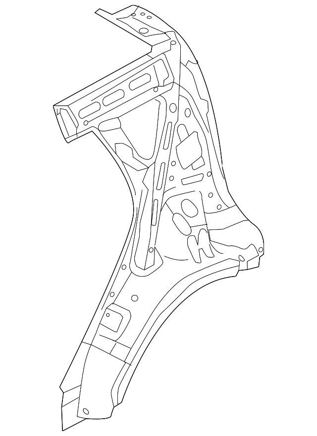 71602-B2600 Деталь INNER QTR PANEL, RIGHT