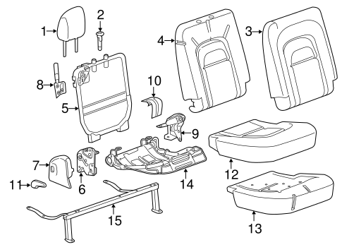 Colorado REAR SEAT COMPONENTS 2