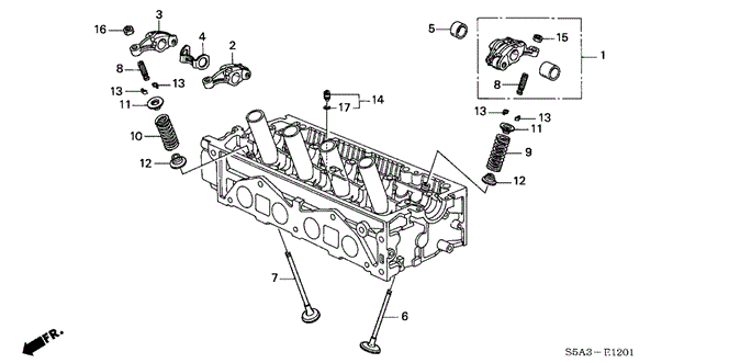ENGINE/VALVE - ROCKER ARM (VTEC) for 2003 Honda CIVIC SEDAN #1