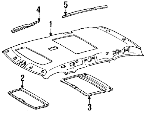 Previa INTERIOR TRIM - ROOF