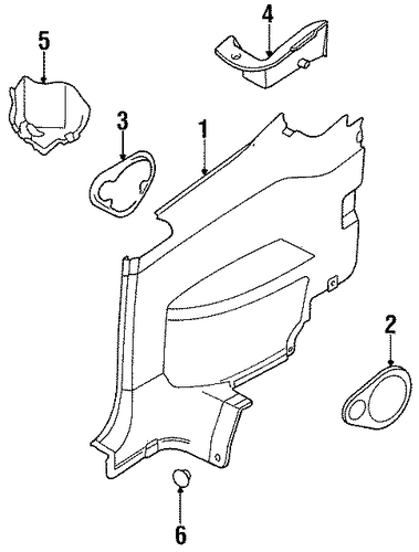 Cabrio INTERIOR TRIM - QUARTER PANELS
