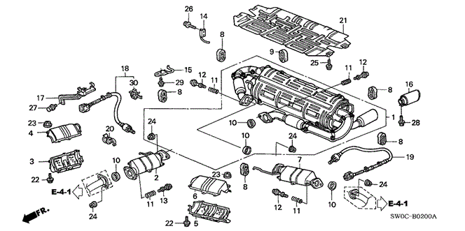 NSX EXHAUST PIPE (MT)