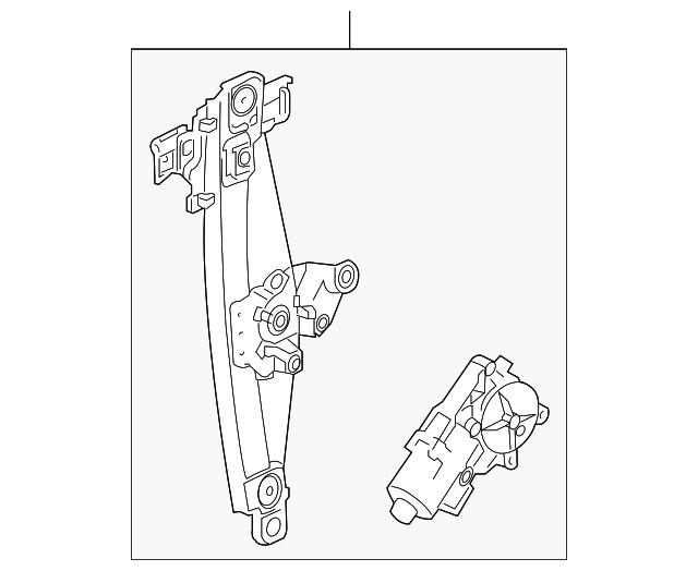 22912131 Деталь WINDOW REGULATOR, RIGHT