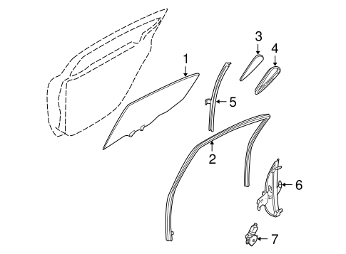 Maxima GLASS - REAR DOOR