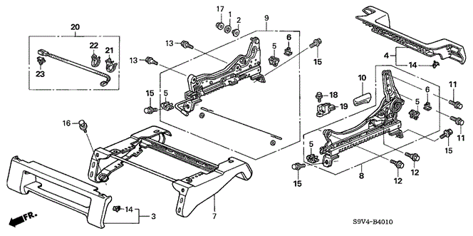 BOLT-WASHER (10X25) - 2004 Honda PILOT (934051002508) BOLT-WASHER (10X25) - 2004 Honda PILOT (934051002508)
